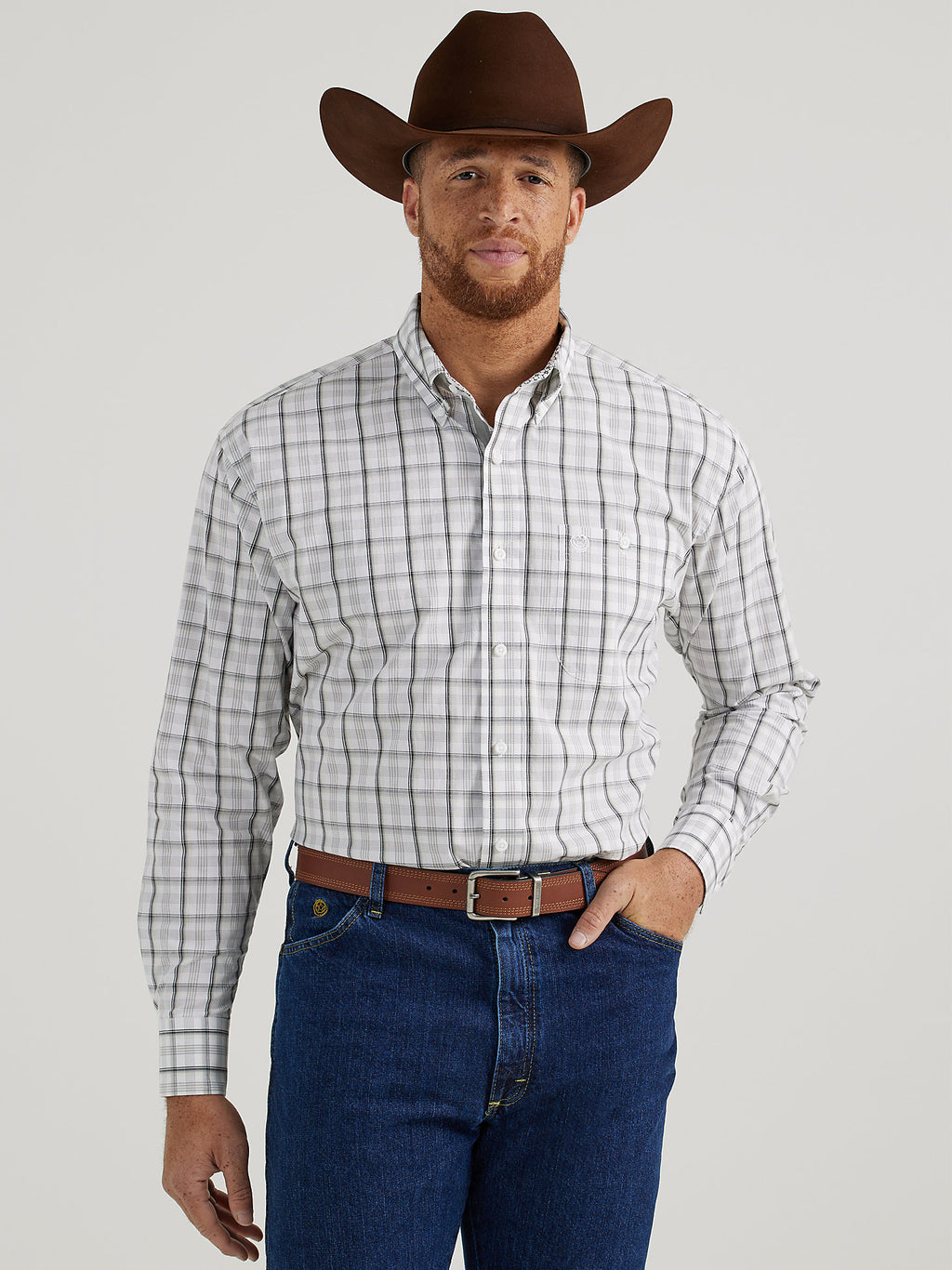 Men's Wrangler George Strait Long Sleeve Shirt 44886