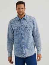 Cargar imagen en el visor de la galería, Men&#39;s Wrangler Western Snap Long Sleeve Shirt 45069
