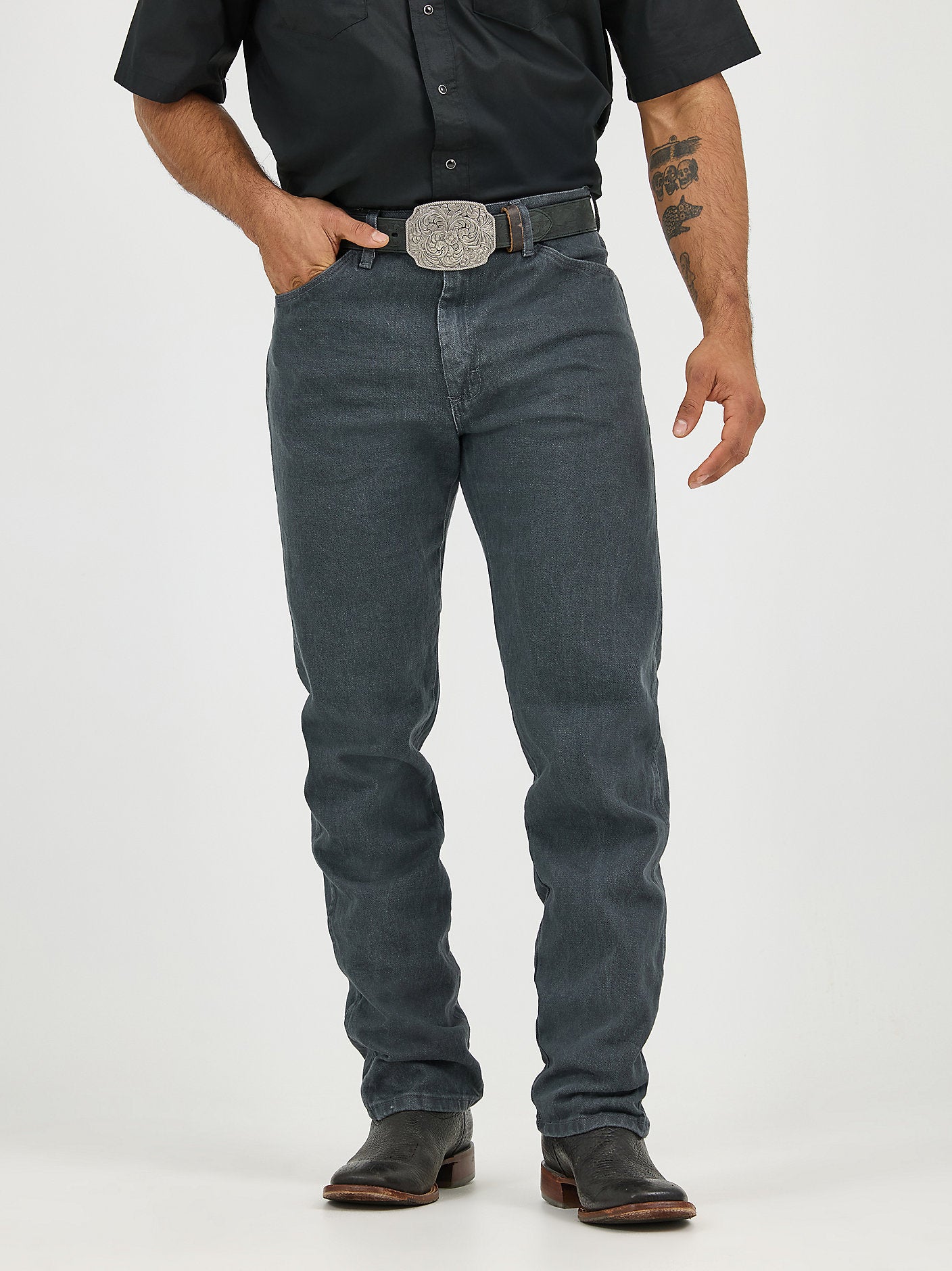 Wrangler Men's Cowboy Cut Original Fit Jean 1013MWZCG - Charcoal Gray