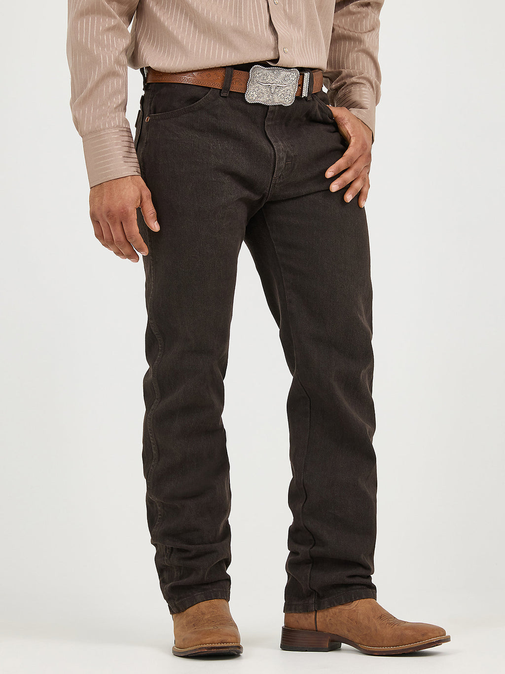 Wrangler Men's Cowboy Cut Original Fit Jean 1013MWZKL - Black Chocolate