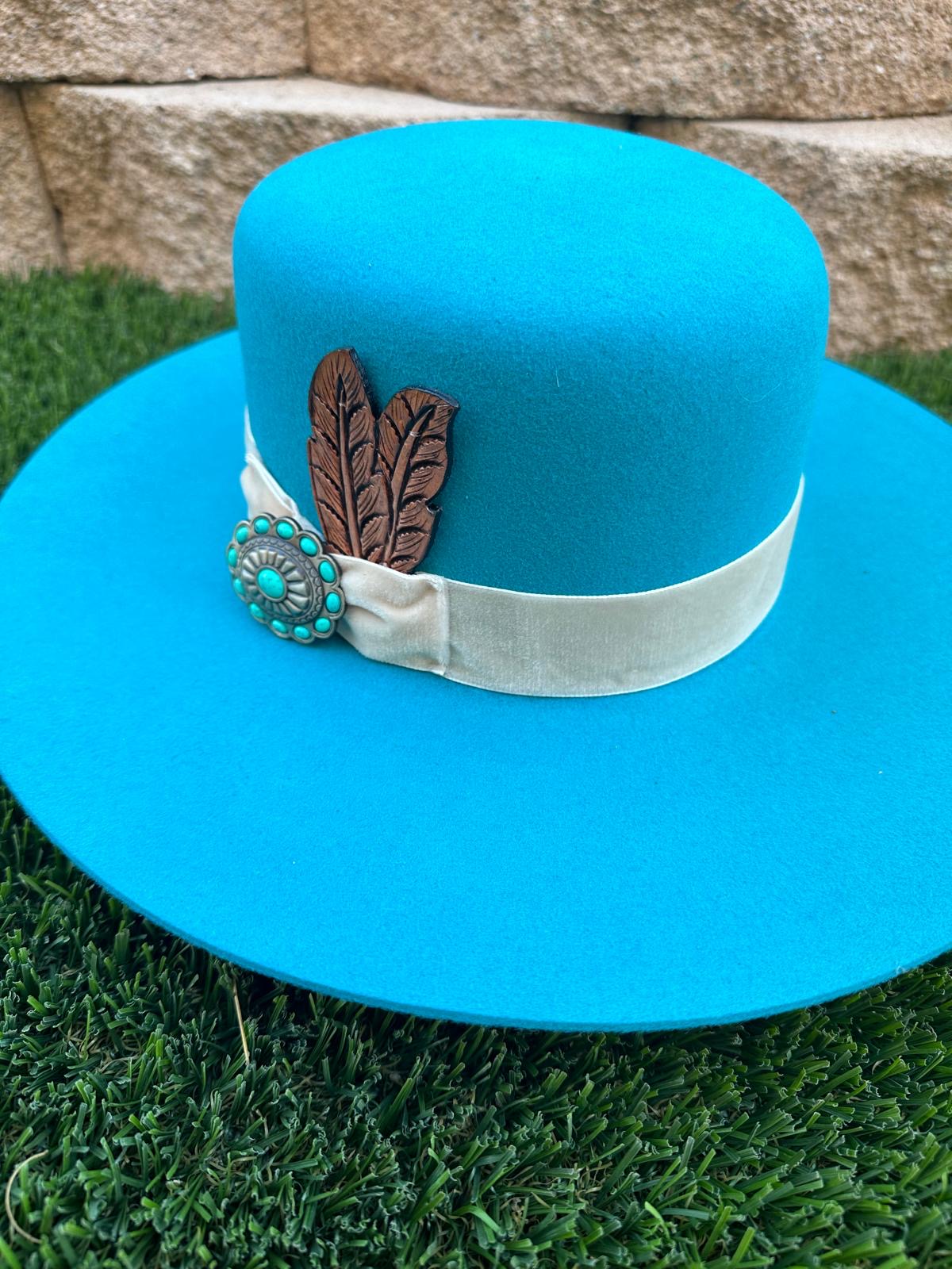 Charlie Horse "Bohemian" Women's Felt Hat - Turquoise