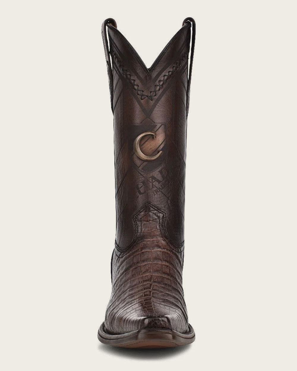 Cuadra Men's Fuscus Caiman Belly Narrow Toe CU551 - Choco
