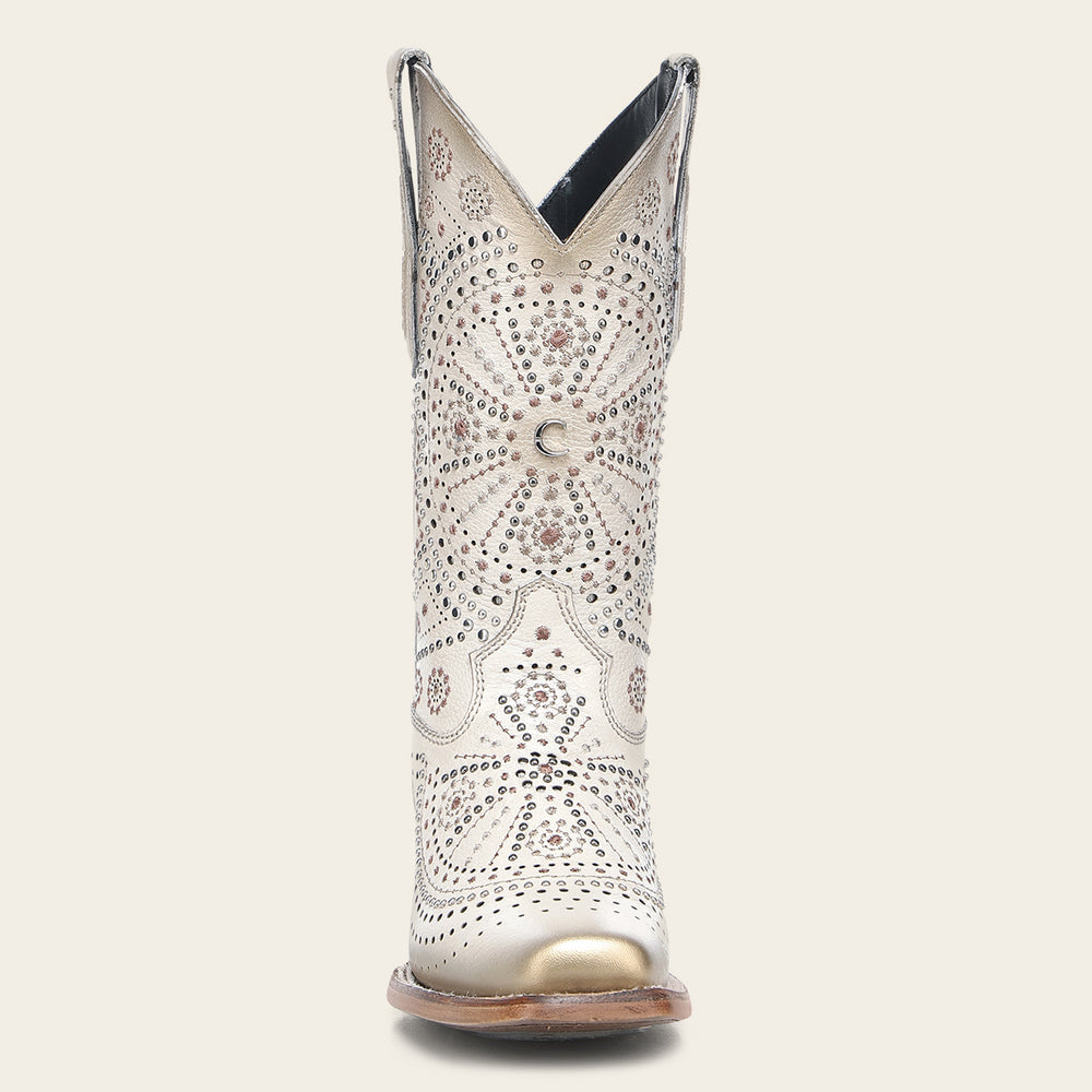 Cuadra Women's Laser & Embroidery Square Toe CU995 - Mikonos Late