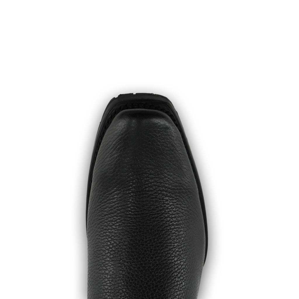 Cuadra Men's Laser & Embroidery Narrow Square Toe CU630 - Black
