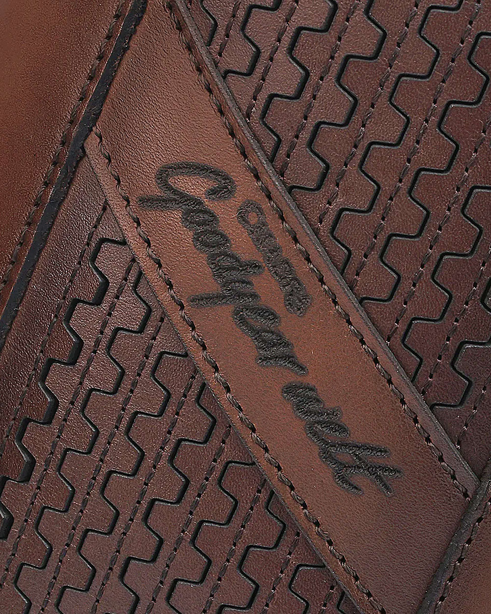 Cuadra Men's Laser & Zipper Narrow Square Toe CU851 - Santana Miel