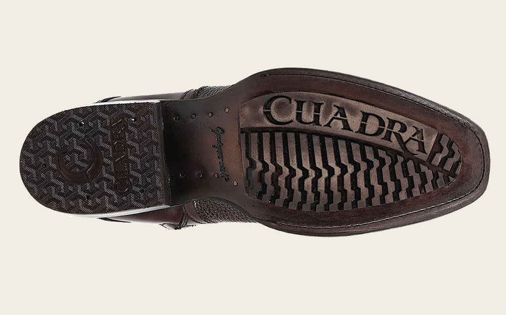 Cuadra Men's Laser & Zipper Narrow Square Toe CU851 - Santana Miel