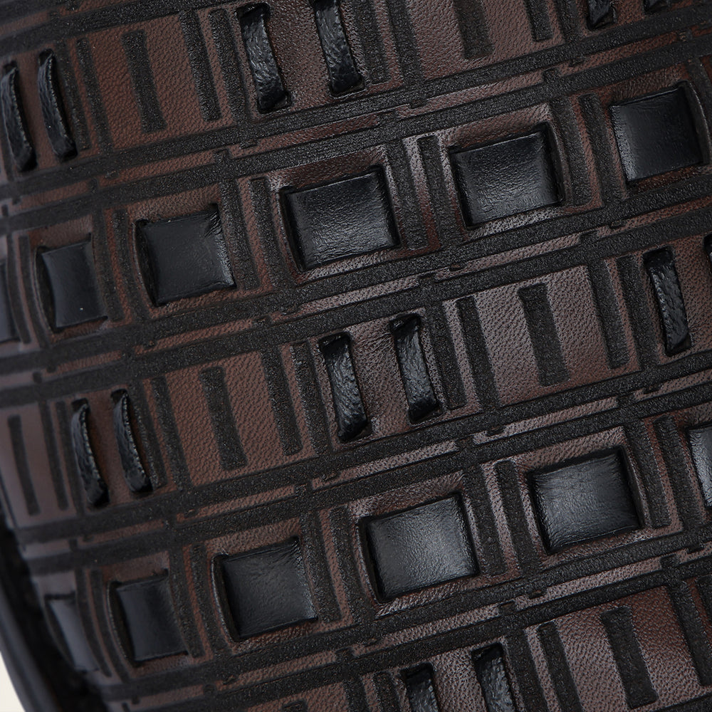 Cuadra Men's Laser & Woven Narrow Square Toe CU940 - Crust Miel