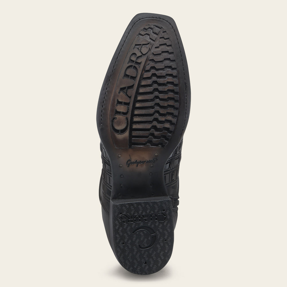 Cuadra Men's Laser & Woven Narrow Square Toe CU940 - Crust Miel