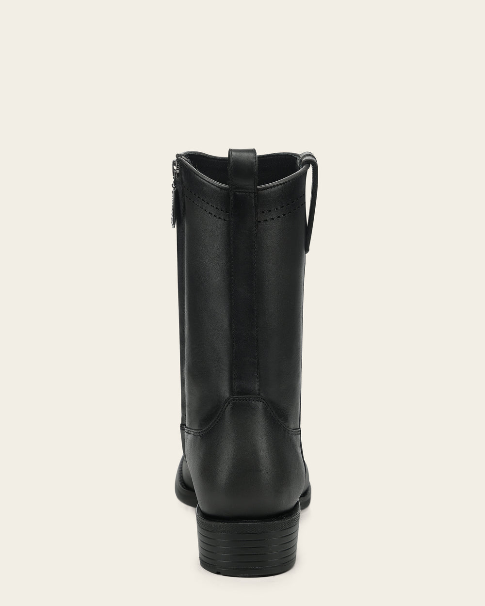 Cuadra Men's Ostrich Leg Laser and Zipper Narrow Toe CC299 - Black