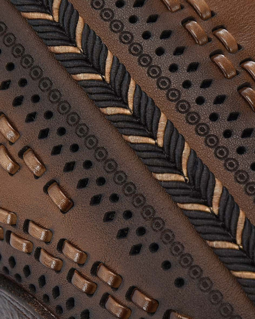 Cuadra Women's Laser & Woven Round Toe CU758 - Santana Taimir Miel