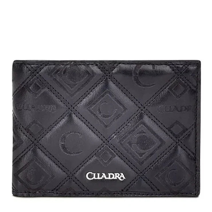 Cuadra Laser & Stitching Wallet DU335 - Black