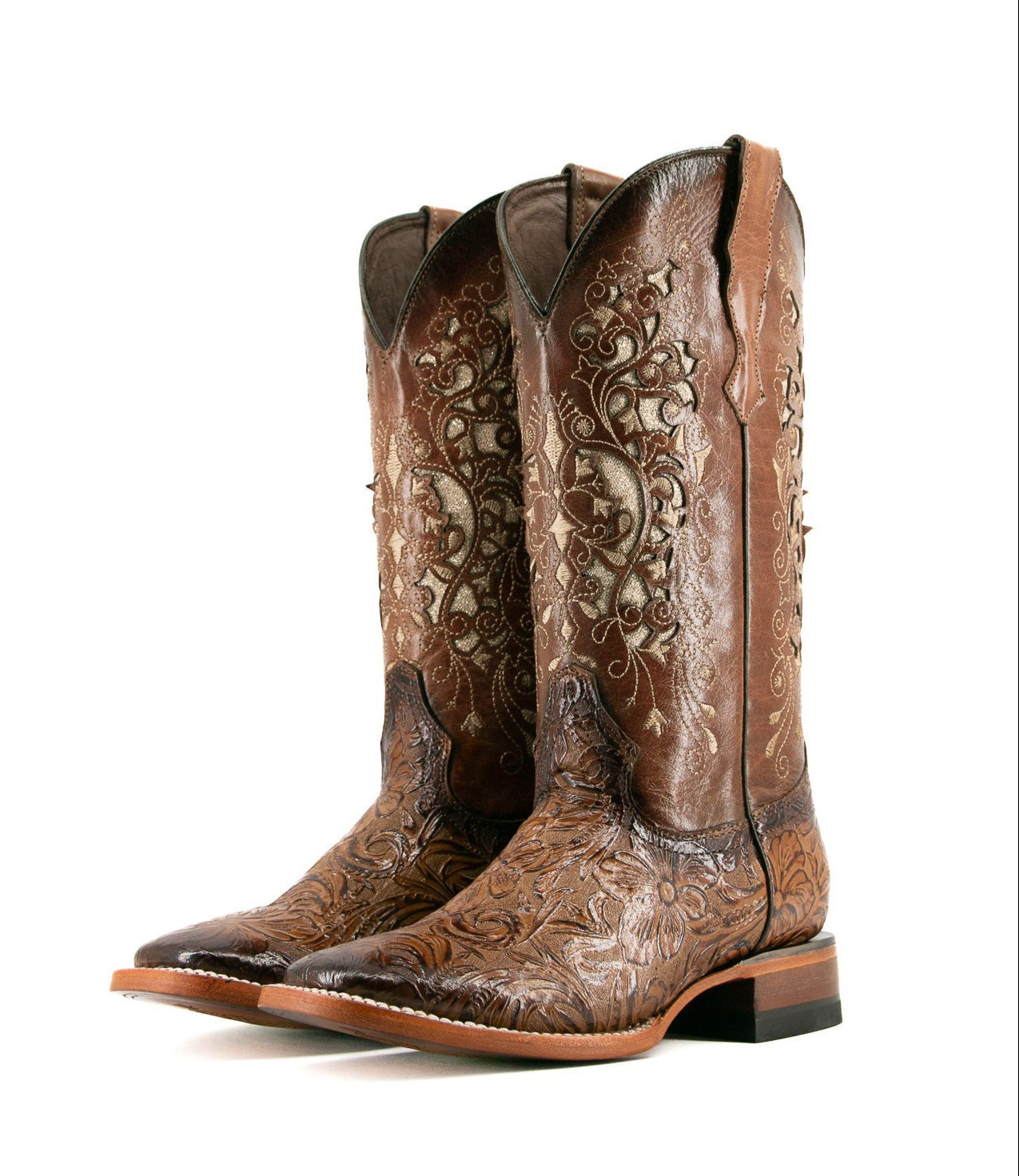 Rock'em Women's Alma Flor de Luz Square Toe 466 - Miel