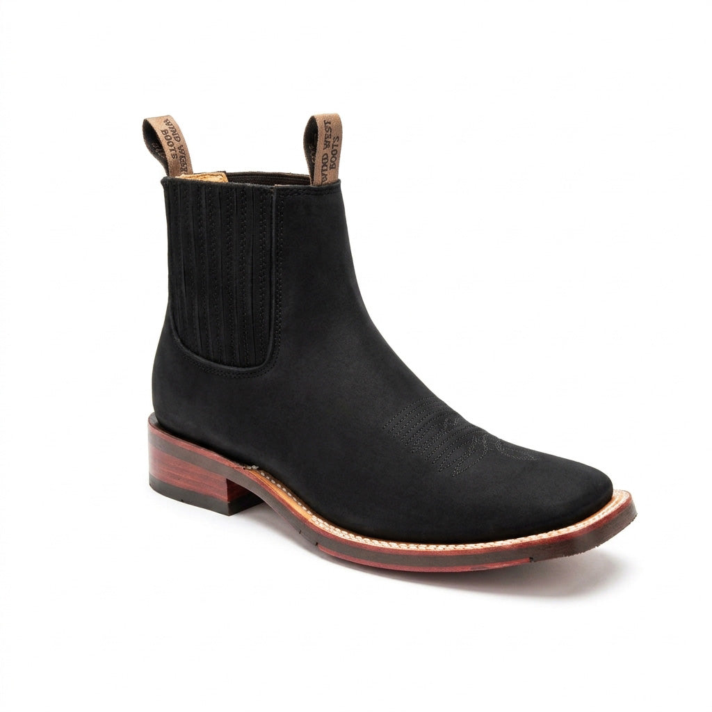 Wild West Boots 826BM6305 - Nobuck Black