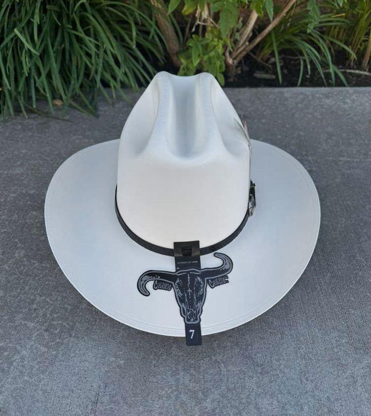Sombrero Cuernos Chuecos 5,000x "Johnson" San Judas Atejanada  3 1/4" Brim
