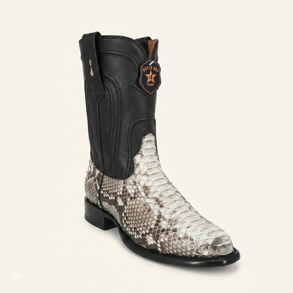 Los Altos Boots Roper Python 69N5749 - Nobuck Natural