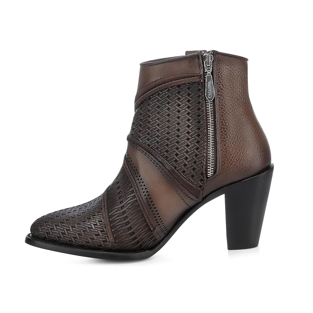 Cuadra Women's Laser & Embroidery Square Toe CU946 - Brown