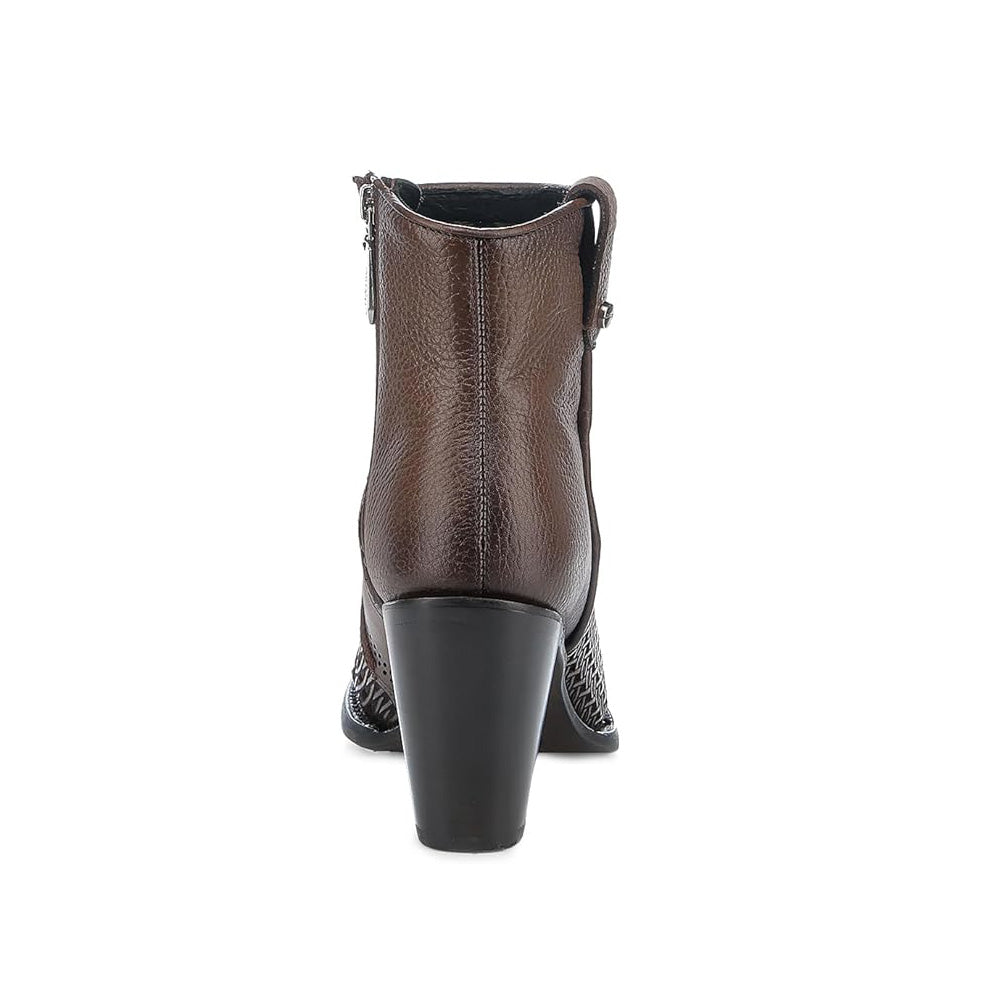 Cuadra Women's Laser & Embroidery Square Toe CU946 - Brown