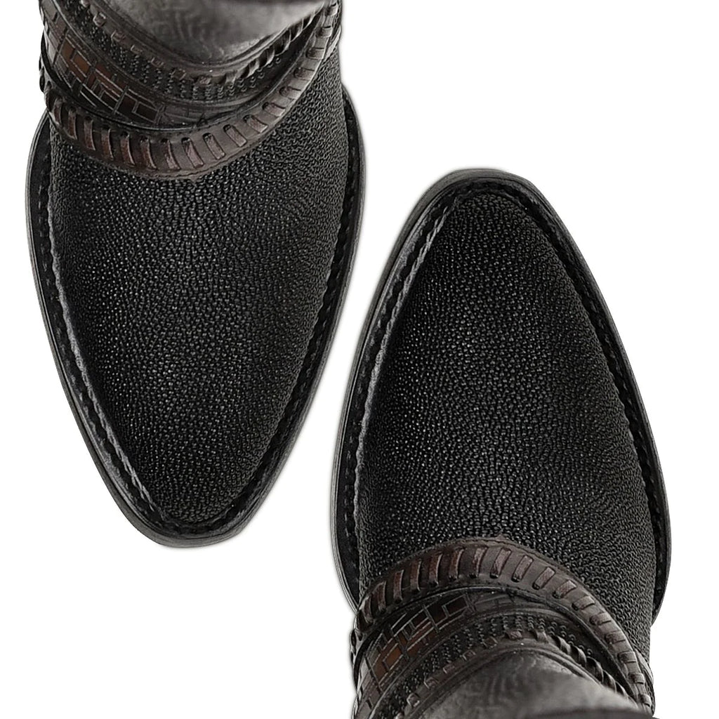 Cuadra Women's Stingray Round Toe Boot CU725 - Black