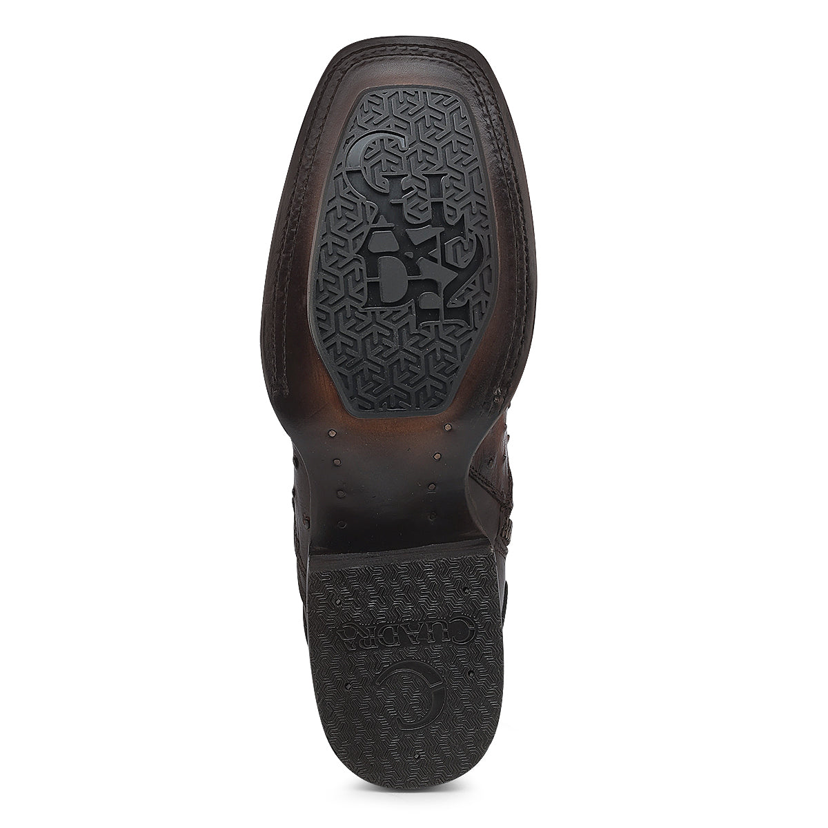 Cuadra Men's Ostrich Zipper & Elastic Square Toe CU889 - Lugano Cafe