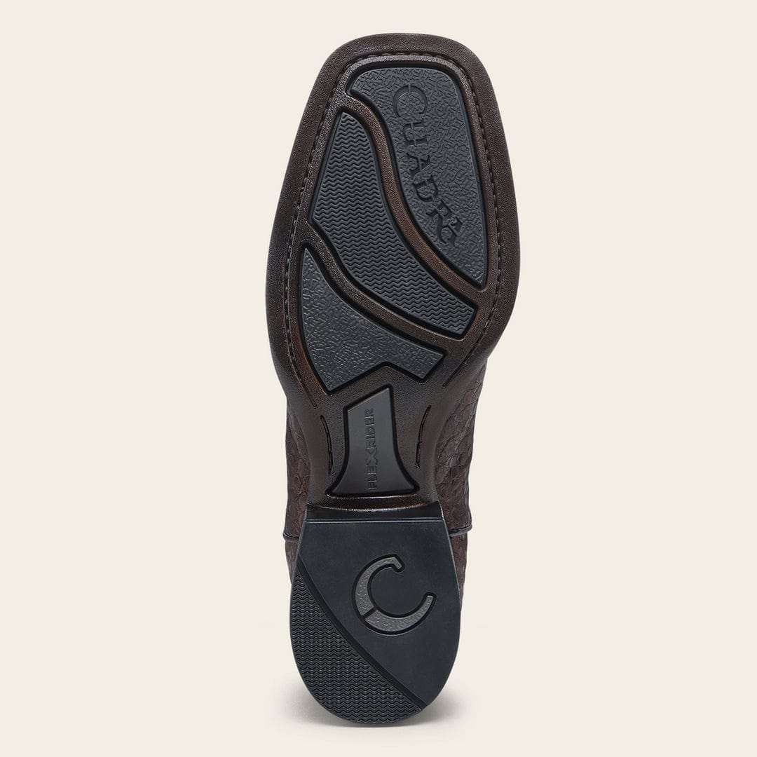 Cuadra Men's Caiman Embroidery & Laser Square Toe CU975 - Brown