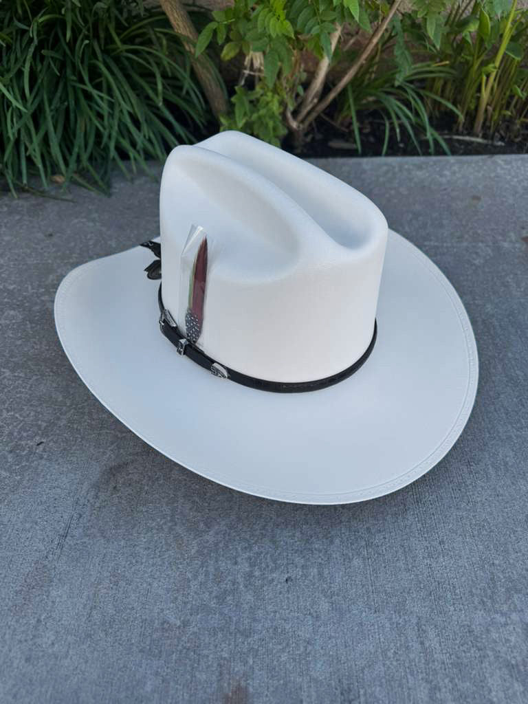 Sombrero Cuernos Chuecos 5,000x "Johnson" San Judas Atejanada  3 1/2" Brim