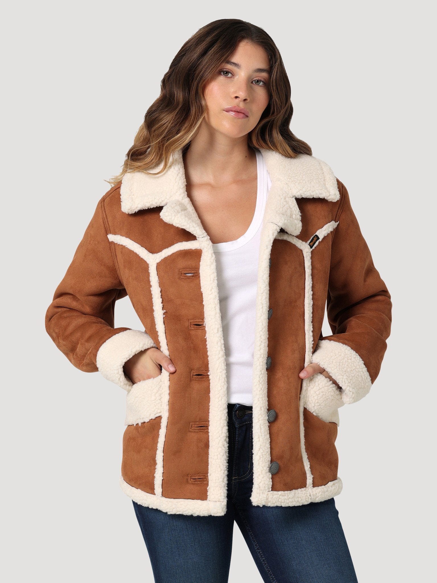 Wrangler Women's Retro Barn Coat 112335508 - Tan