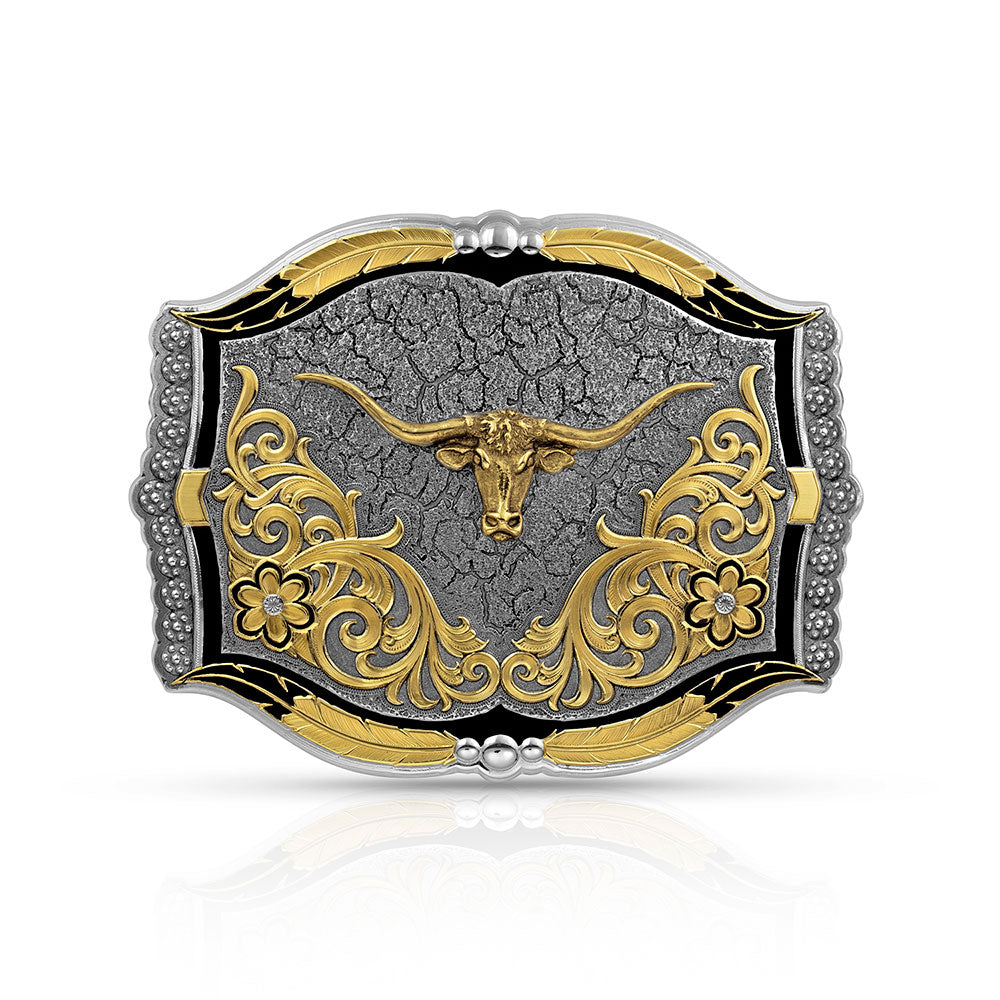 Montana Cracked Earth Longhorn Buckle 43810-771