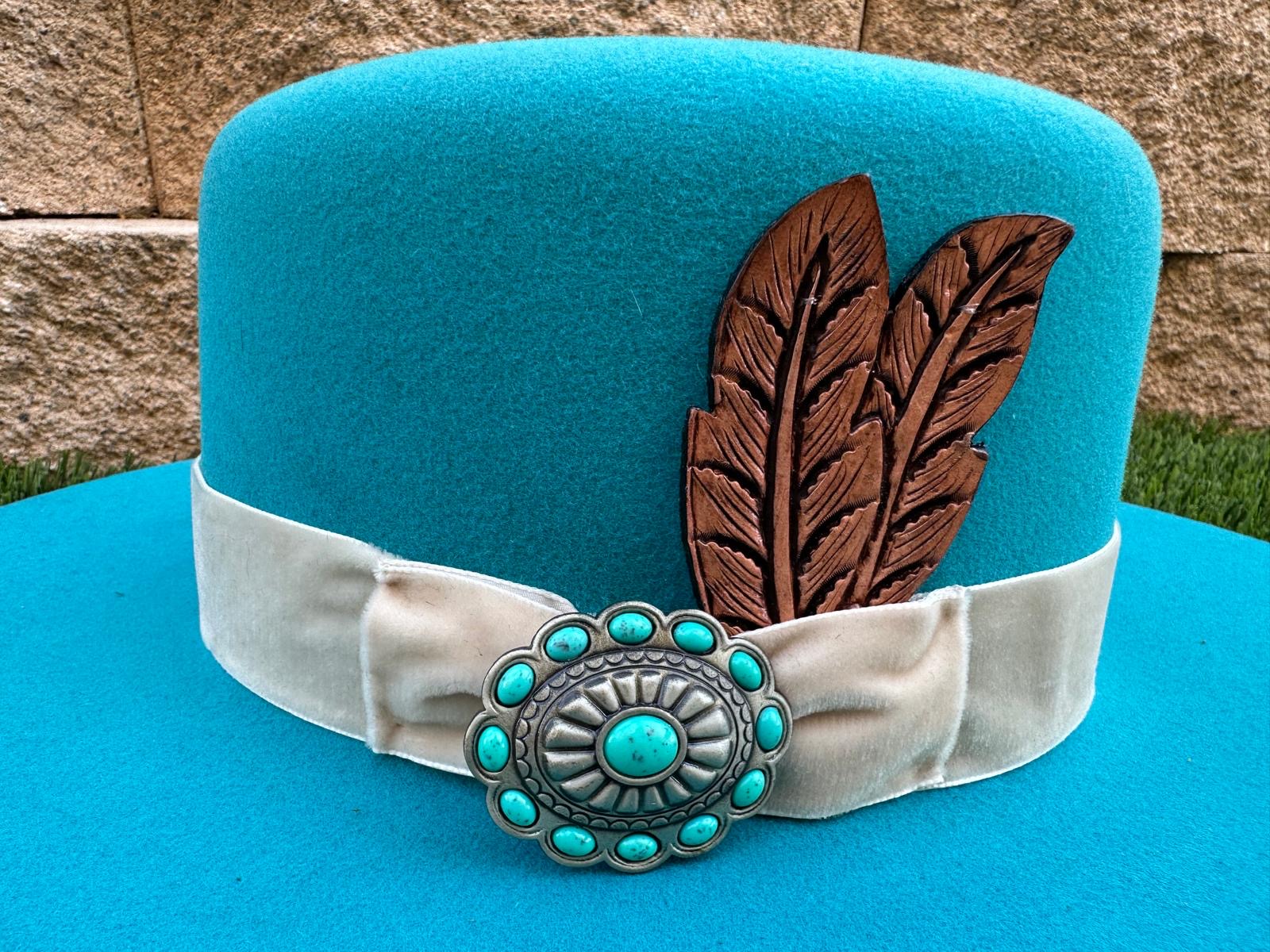 Charlie Horse "Bohemian" Women's Felt Hat - Turquoise