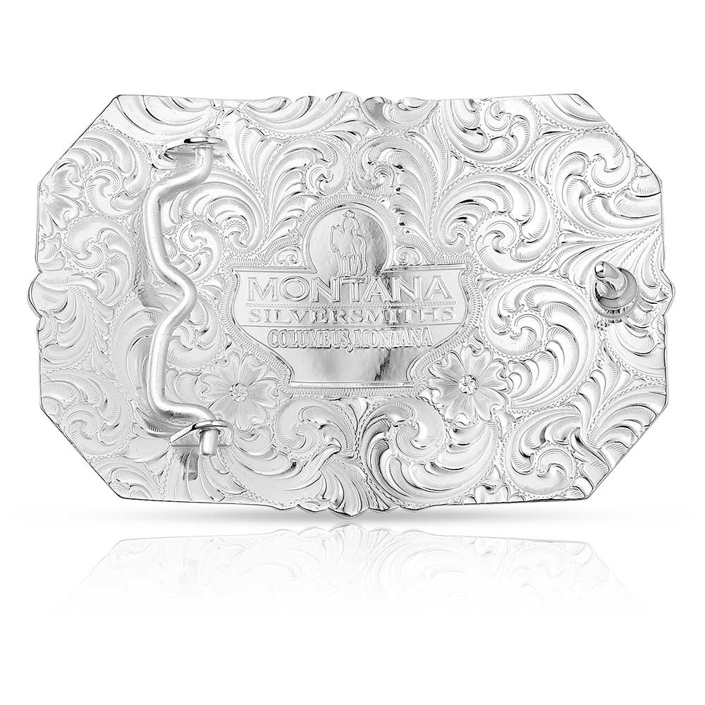 Montana Principle Longhorn Showpiece Belt Buckle 45410-767M