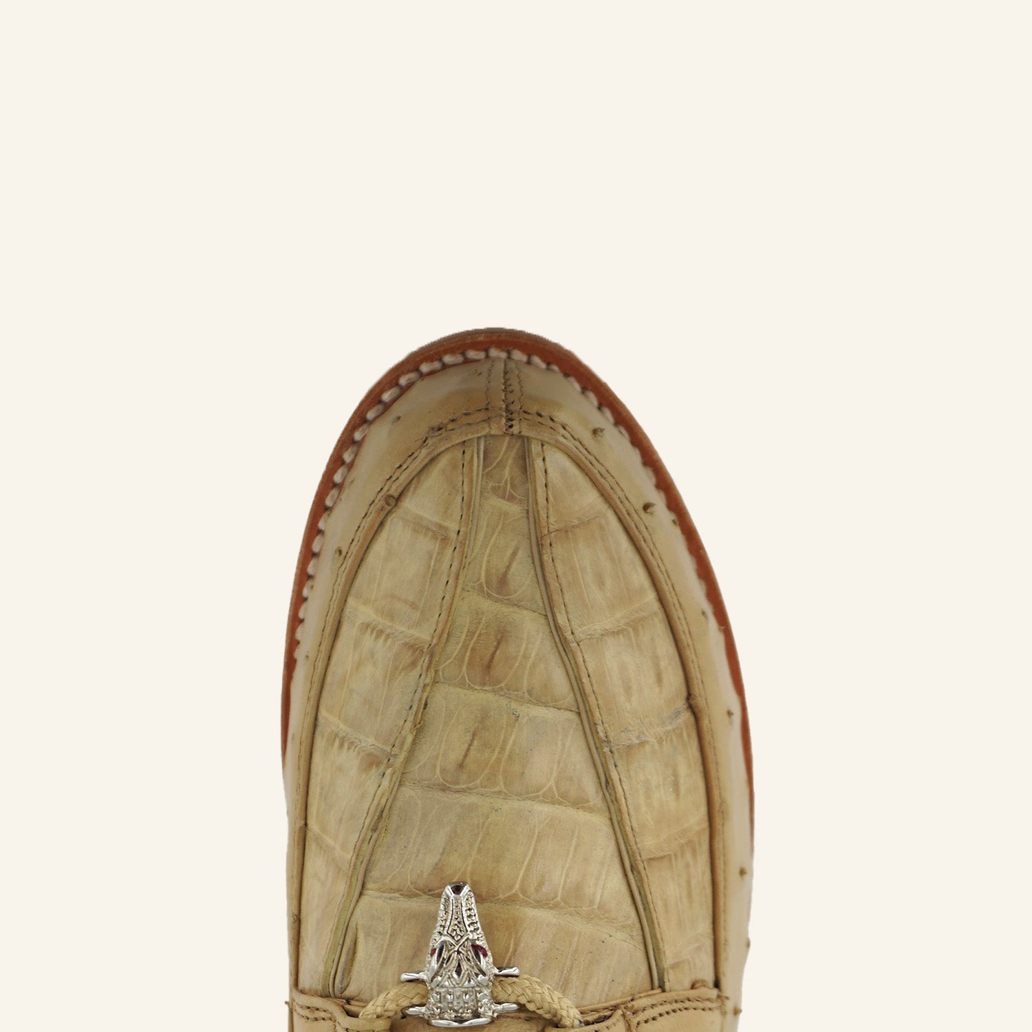 Los Altos Caiman/Ostrich Casual Shoes ZA050211 - Oryx