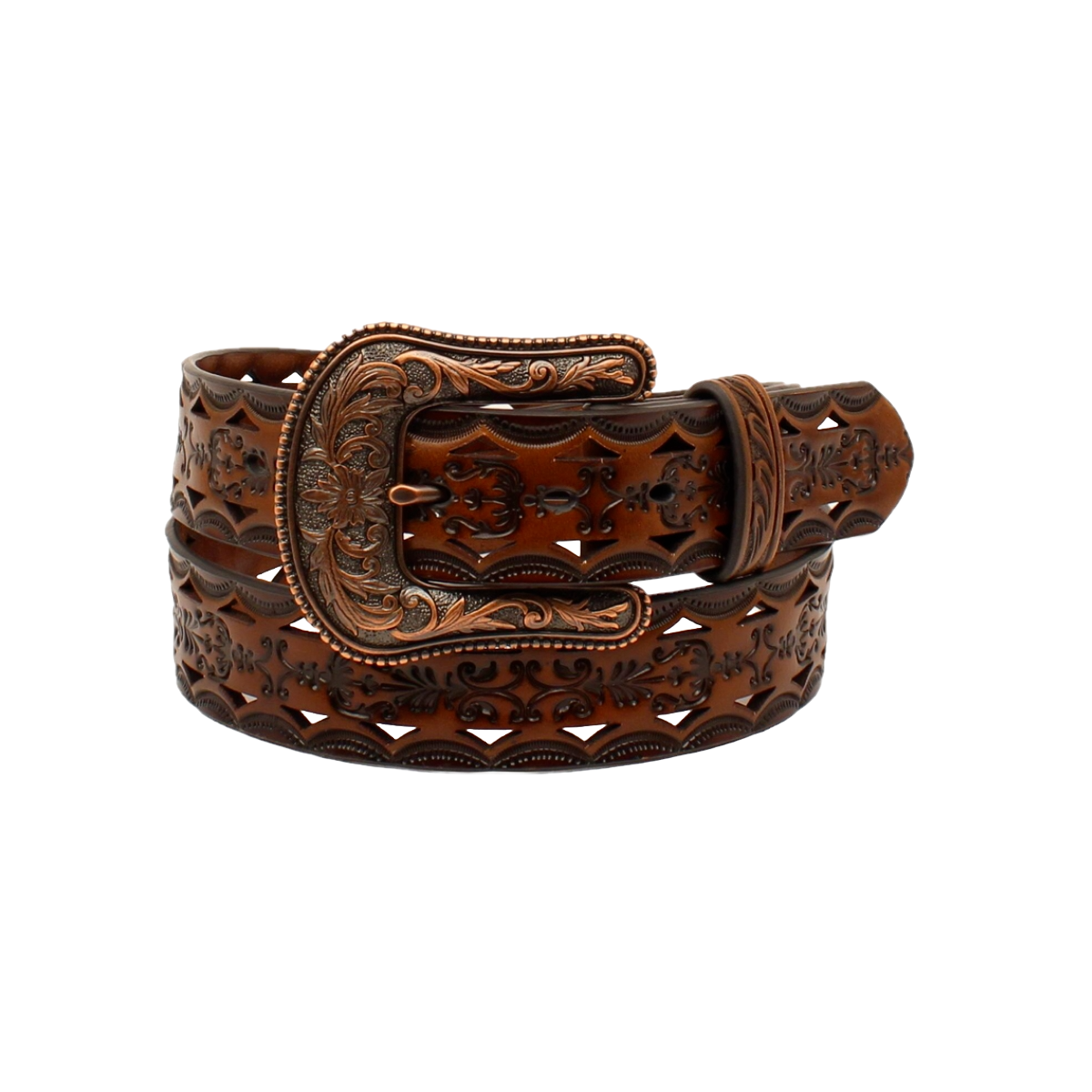 Ariat Women's  Buckle Tooled Bronze Belt A1523667