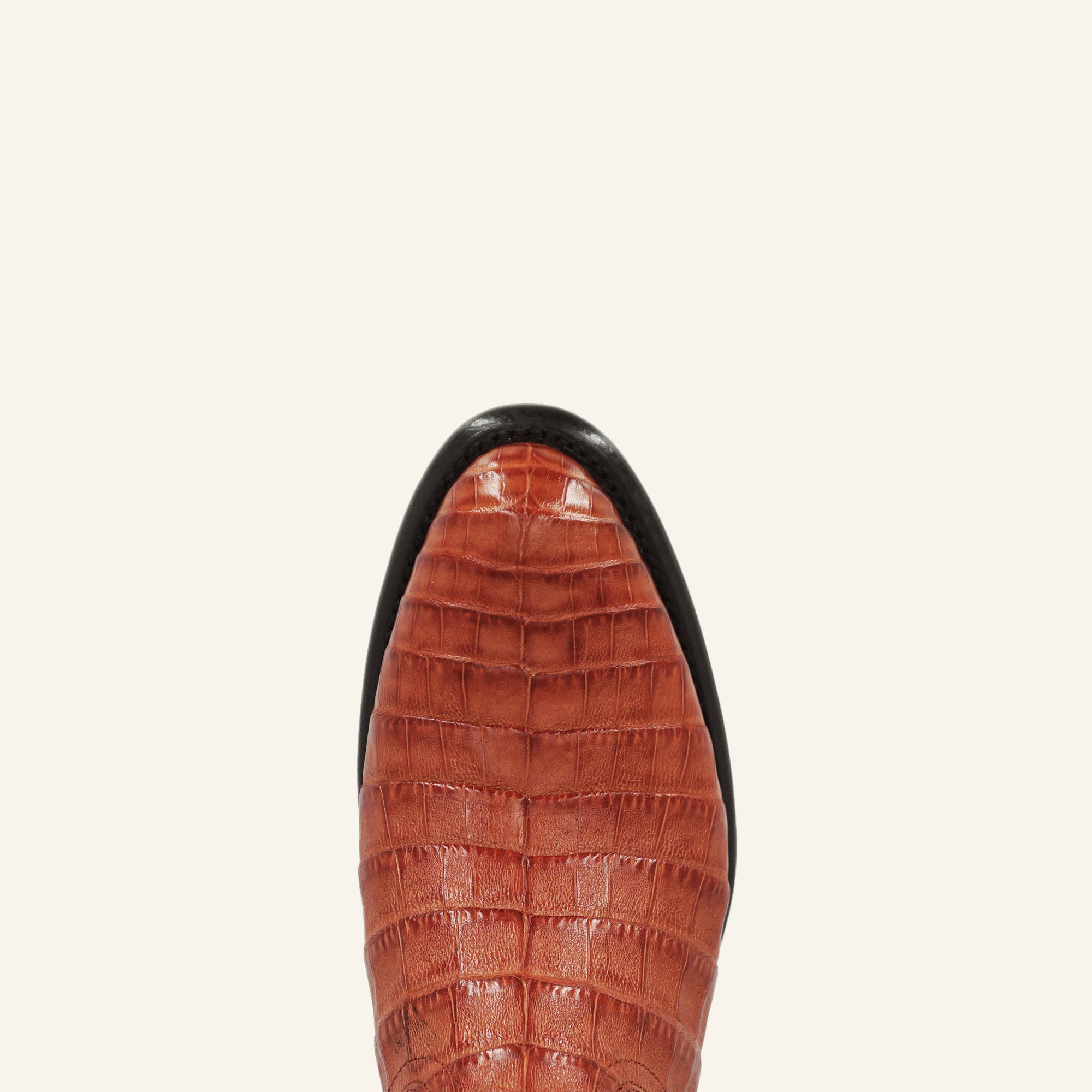 Los Altos Boots Roper Caiman Belly 698203 - Cognac