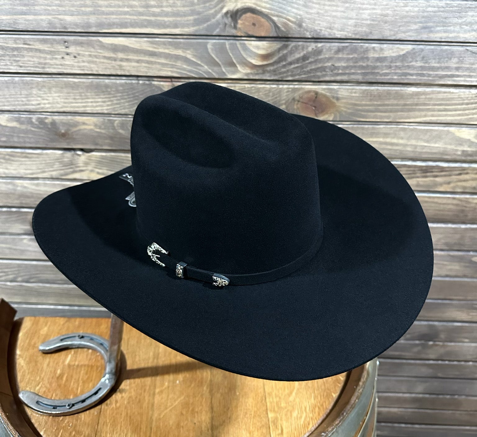 Cuernos Chuecos 1,000x King Ranch Beaver/Mink Fur Hat (Hat Carrier Included) - Black