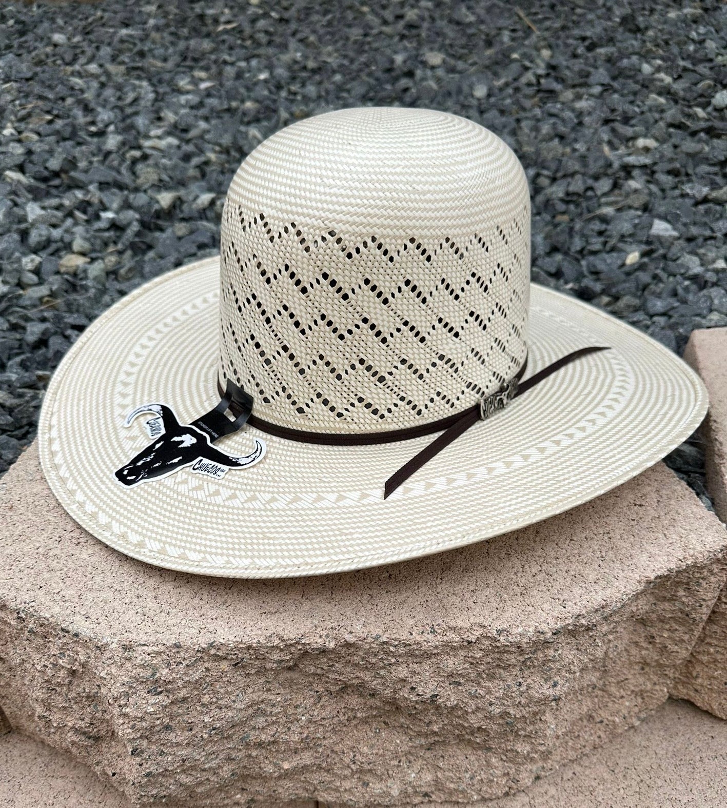 Cuernos Chuecos 100x Mountain Peak Open Crown Straw Hat