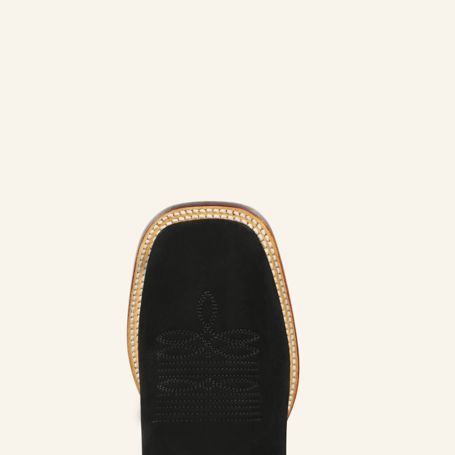 Wild West Boots Men's Wide Square Toe 82BM6305 Nobuck - Black