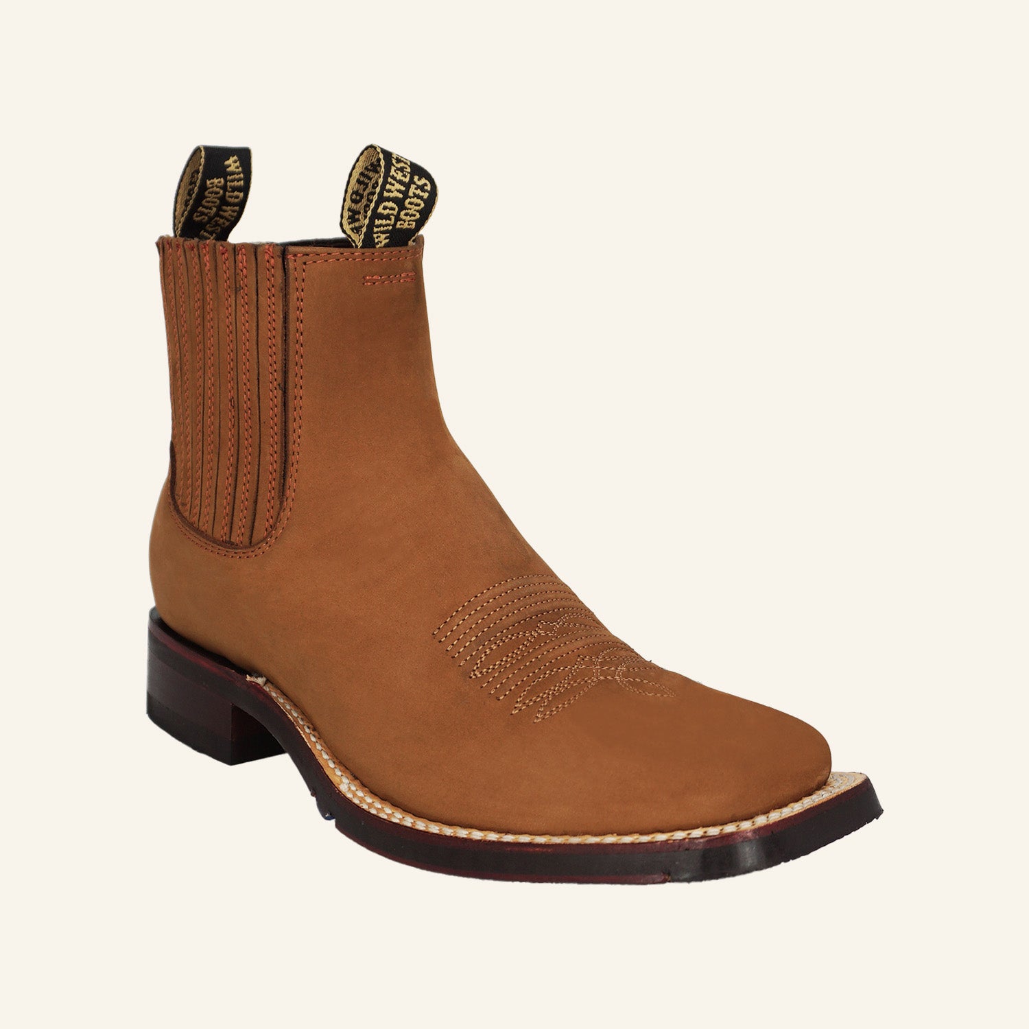 Wild West Boots Men's Wide Square Toe 82BM6350 Nobuck - Chedron