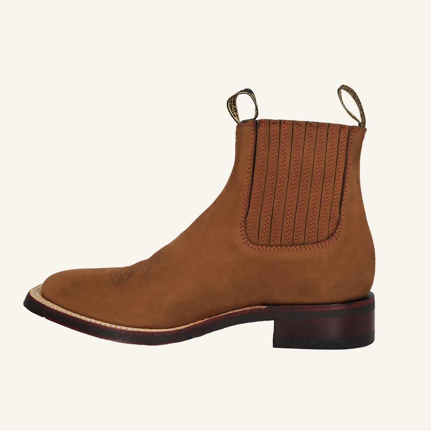 Wild West Boots Men's Wide Square Toe 82BM6350 Nobuck - Chedron