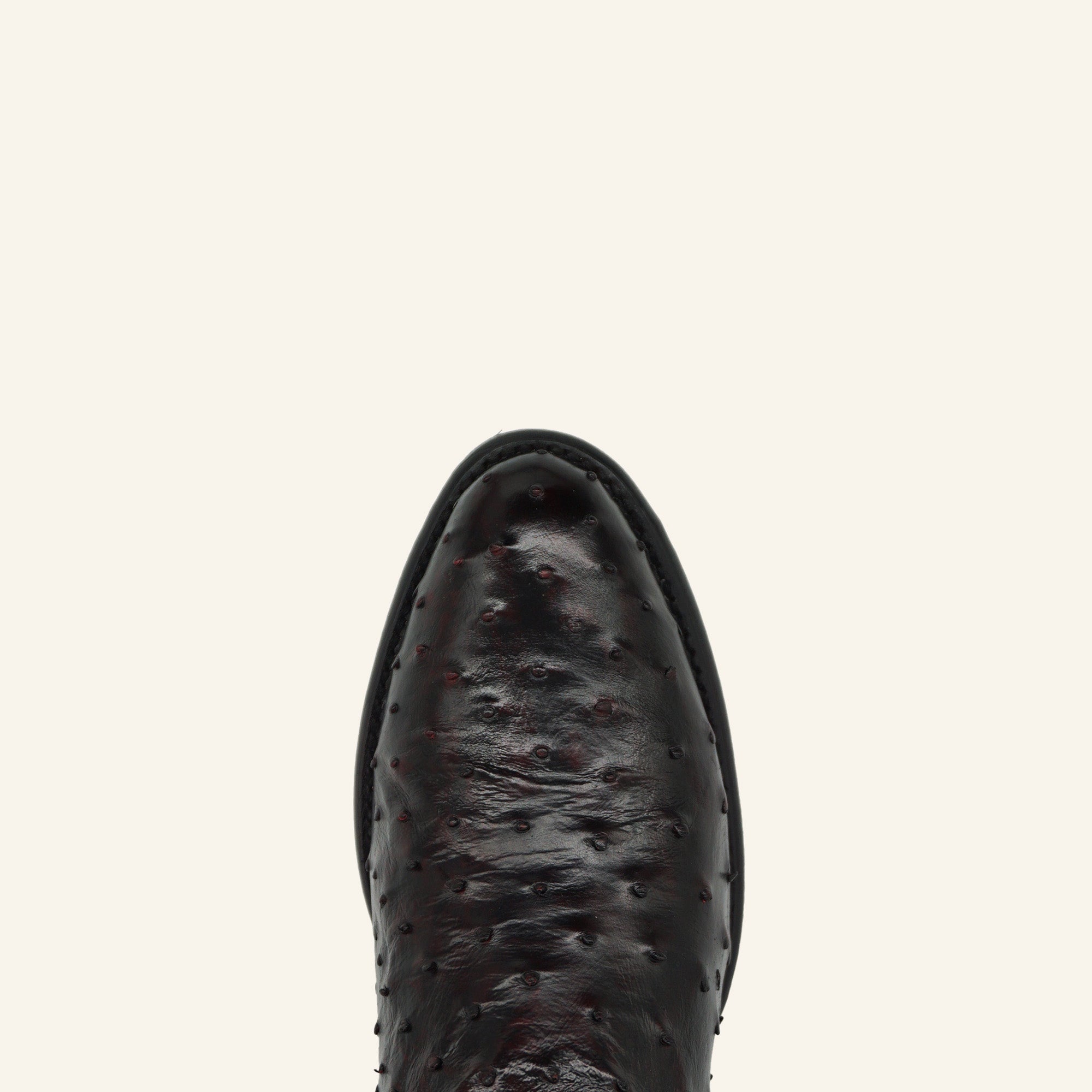 Los Altos Boots Roper Ostrich 690318 - Black Cherry