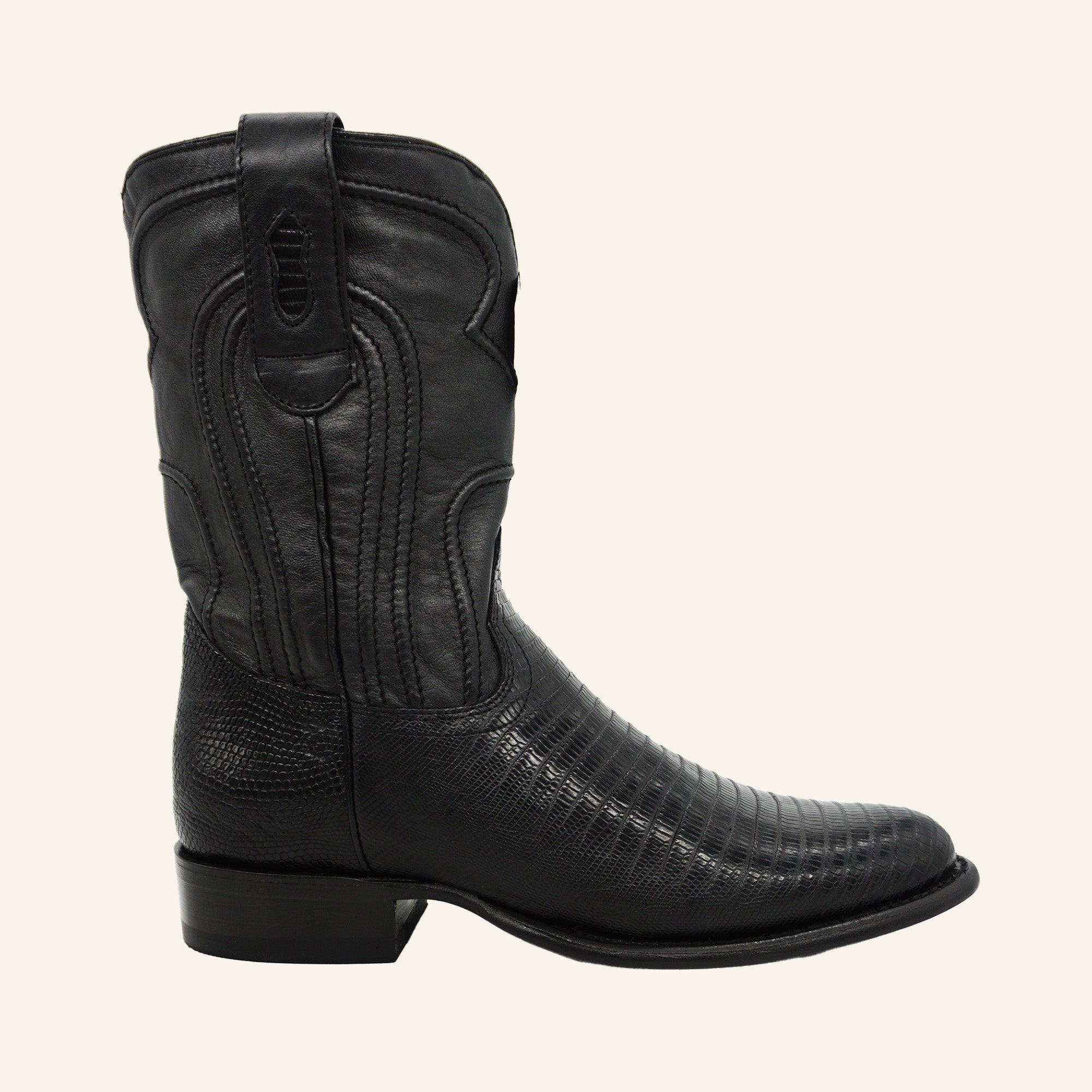 Los Altos Boots Roper Lizard 690705 - Black
