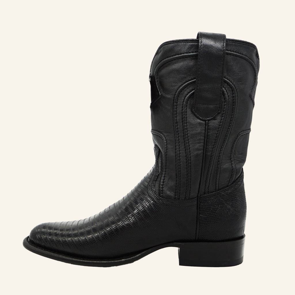 Los Altos Boots Roper Lizard 690705 - Black