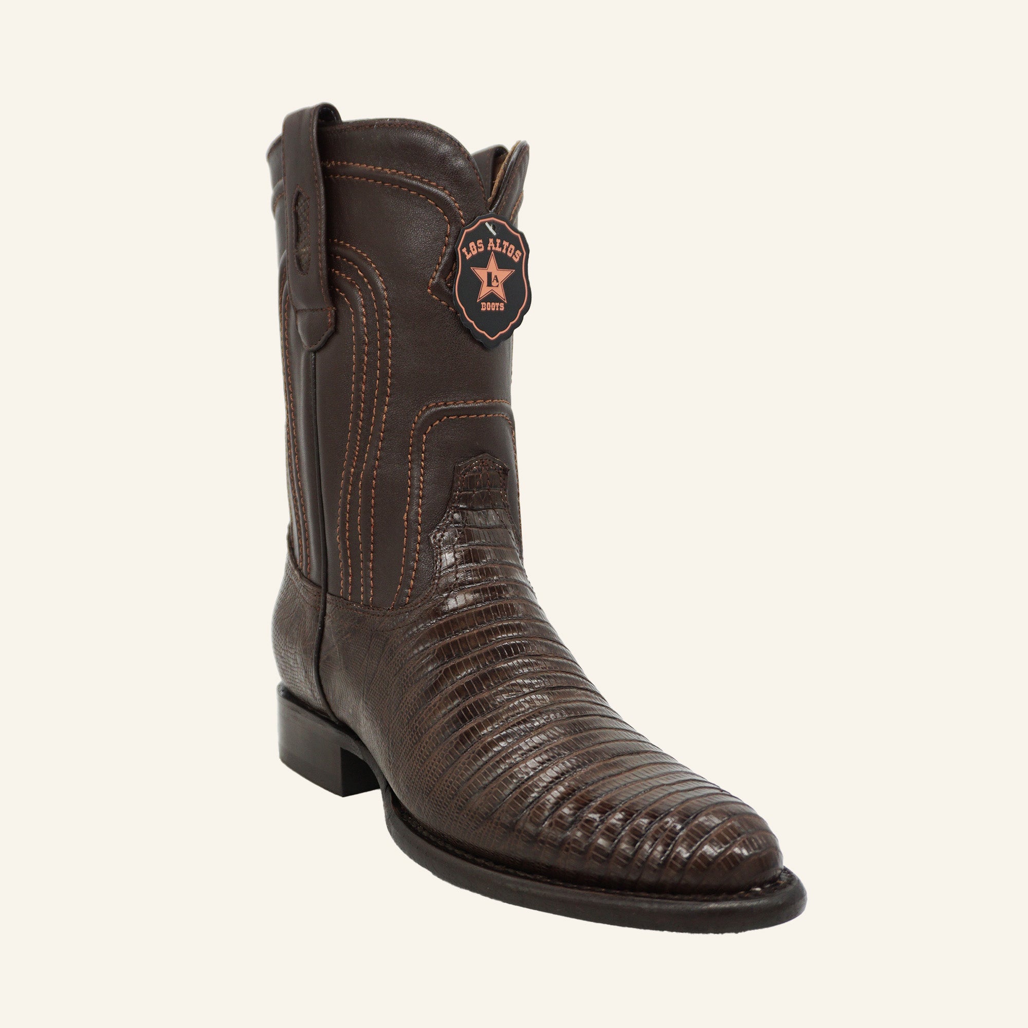 Los Altos Boots Roper Lizard 690707 - Brown