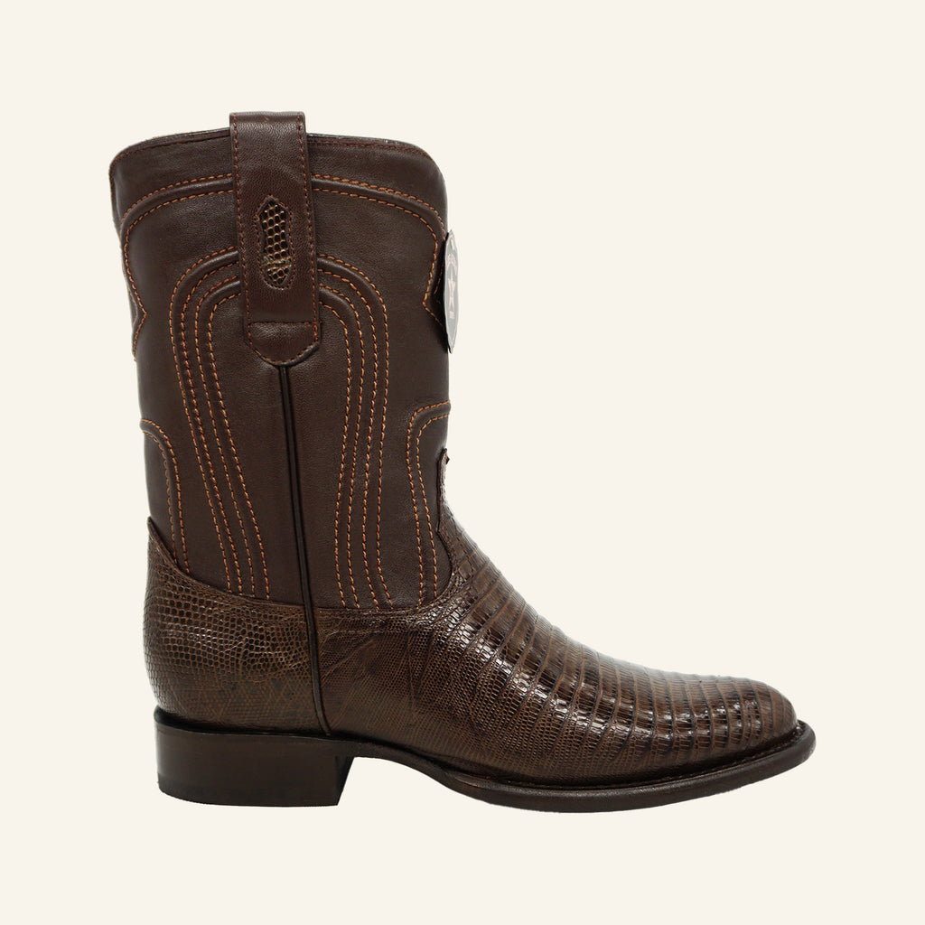 Los Altos Boots Roper Lizard 690707 - Brown