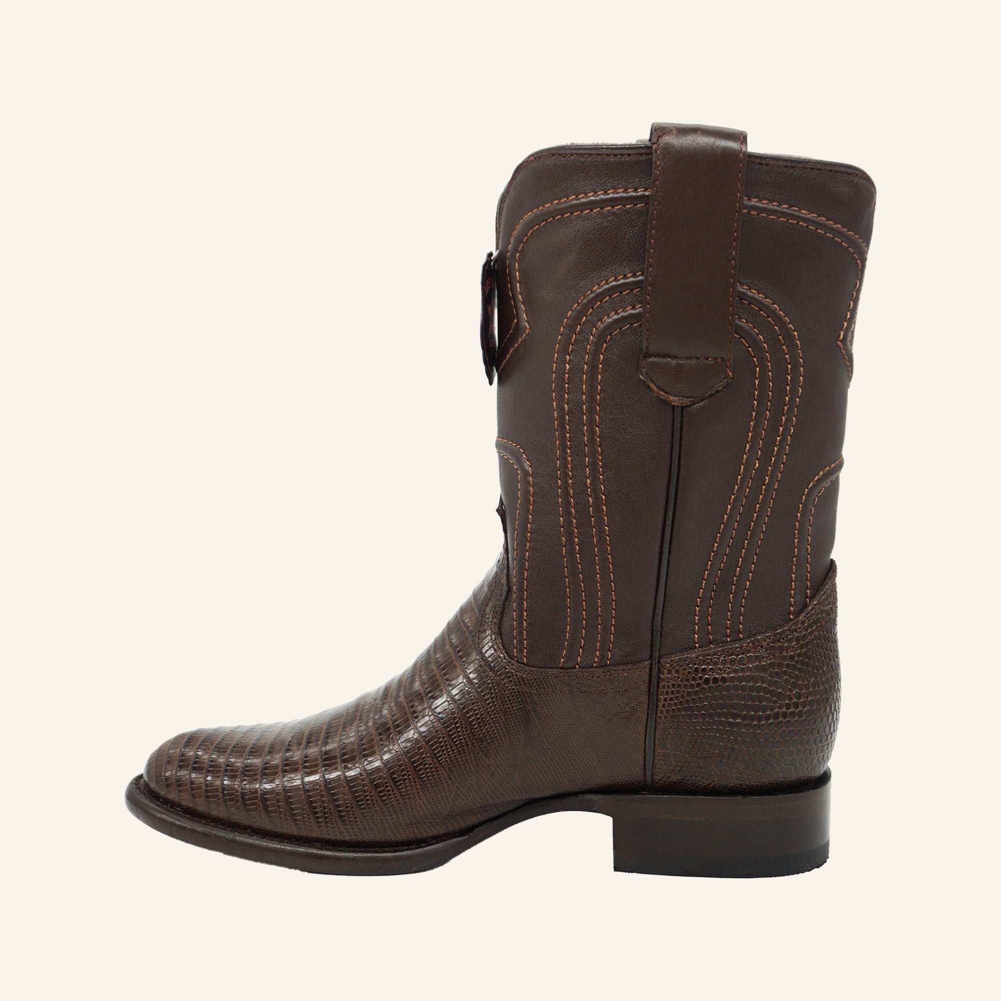 Los Altos Boots Roper Lizard 690707 - Brown