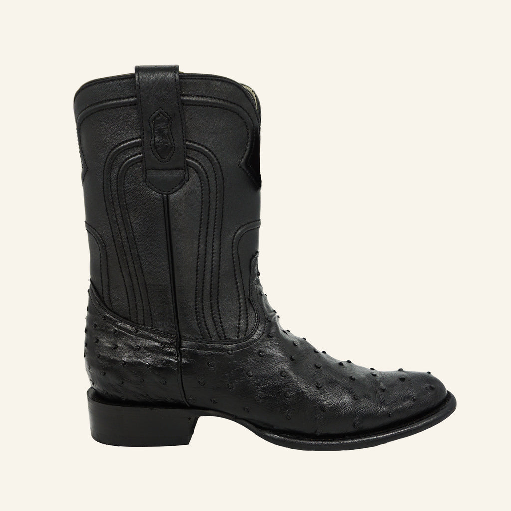 Los Altos Boots Roper Ostrich 69Z0305 - Black