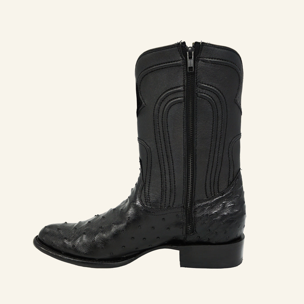 Los Altos Boots Roper Ostrich 69Z0305 - Black