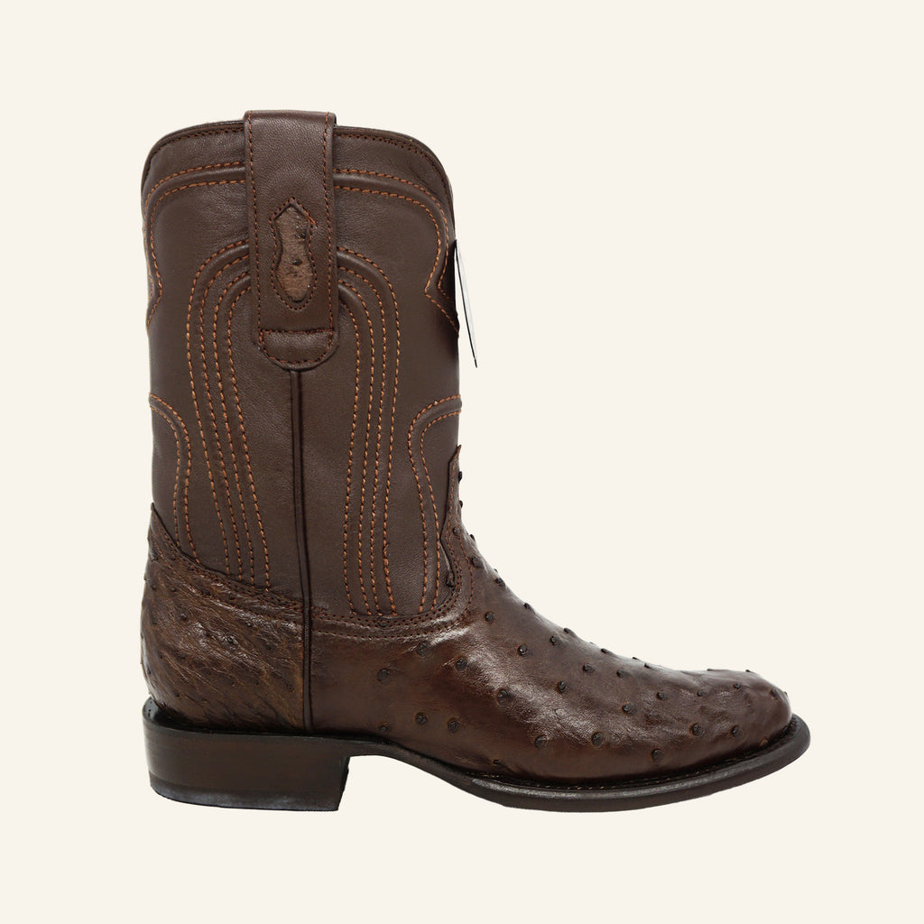 Los Altos Boots Roper Ostrich 69Z0307 - Brown