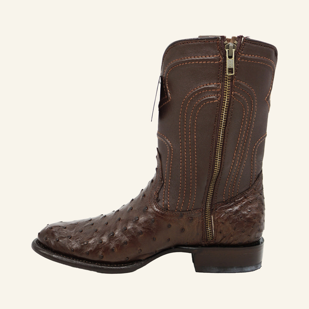 Los Altos Boots Roper Ostrich 69Z0307 - Brown