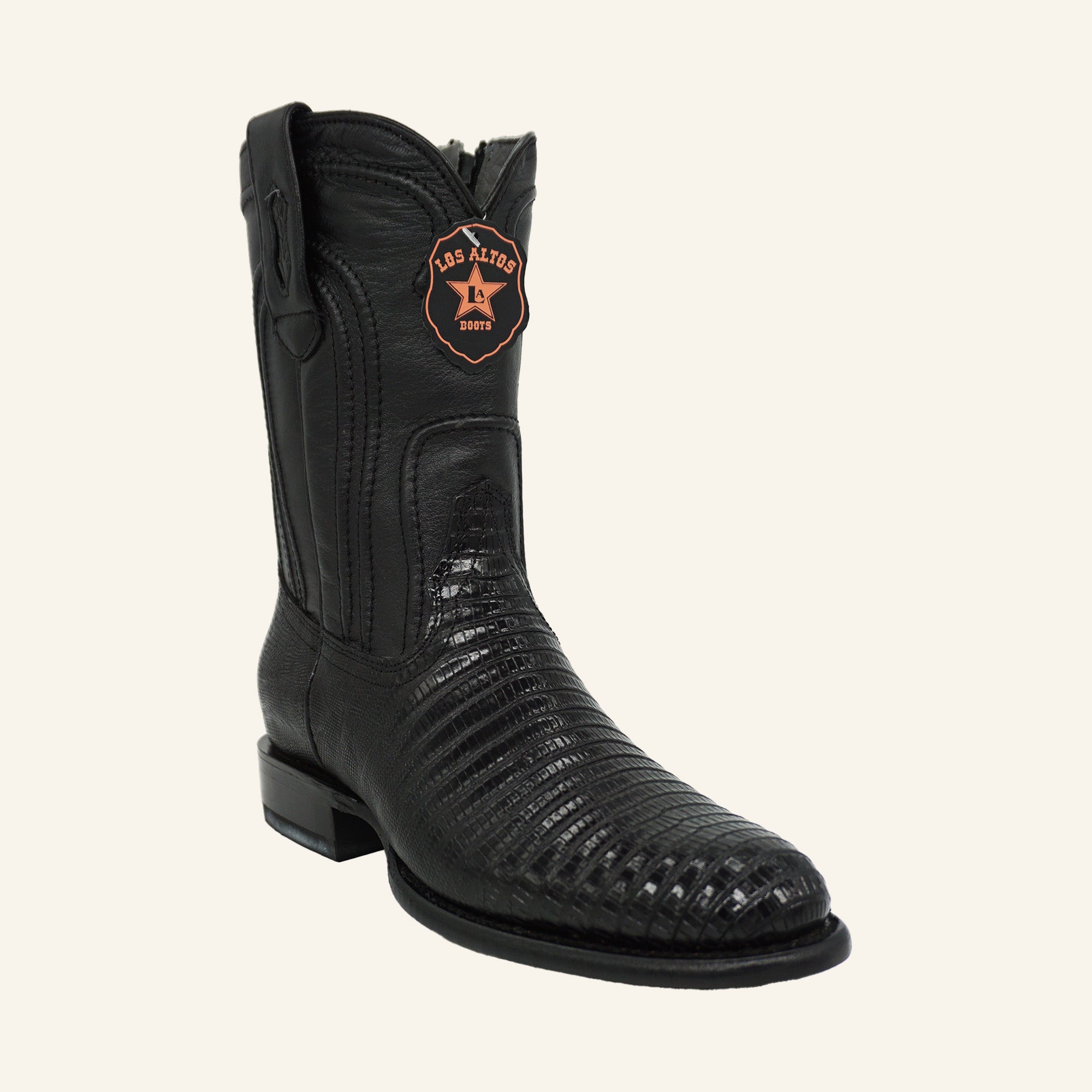 Los Altos Boots Roper Lizard 69Z0705 - Black