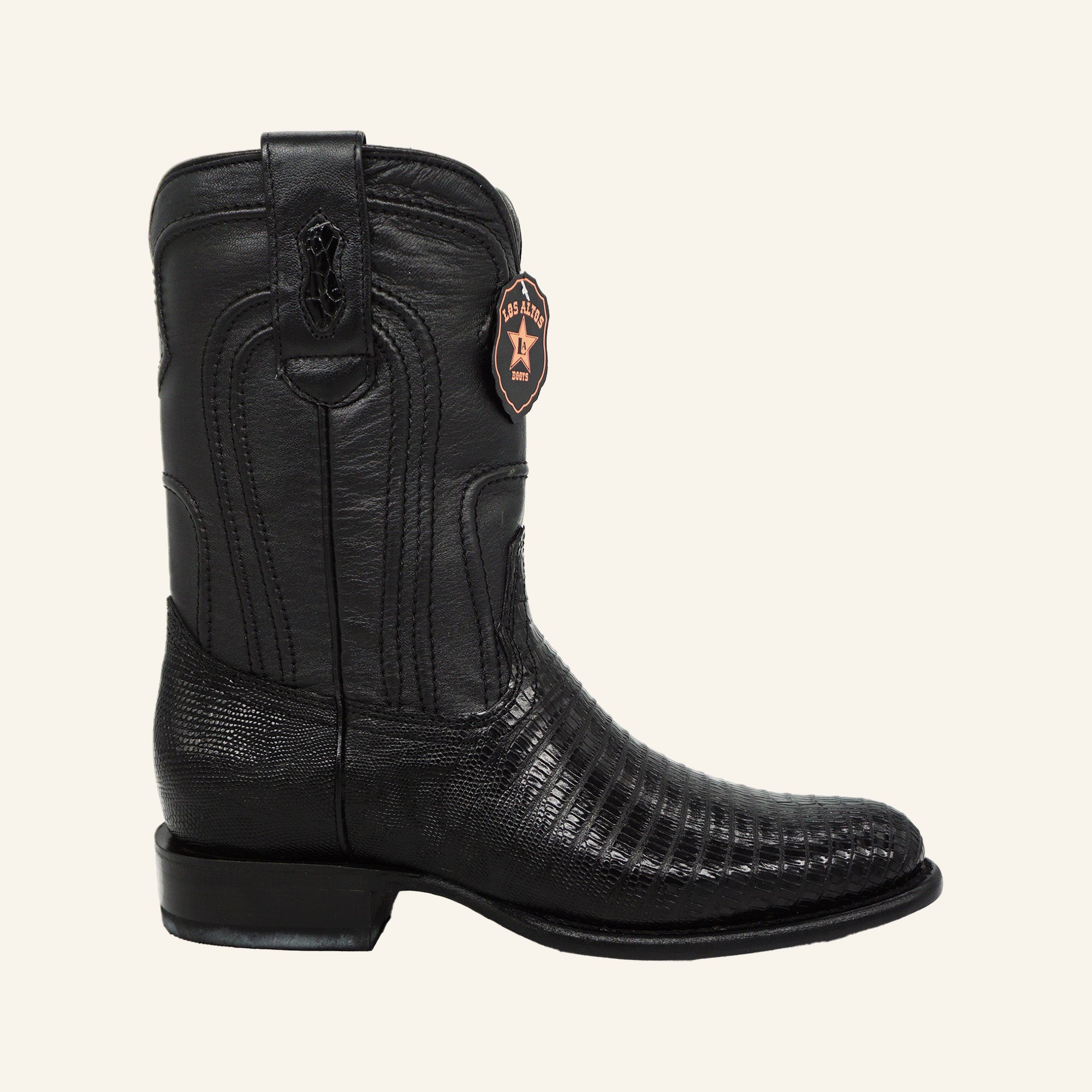 Los Altos Boots Roper Lizard 69Z0705 - Black