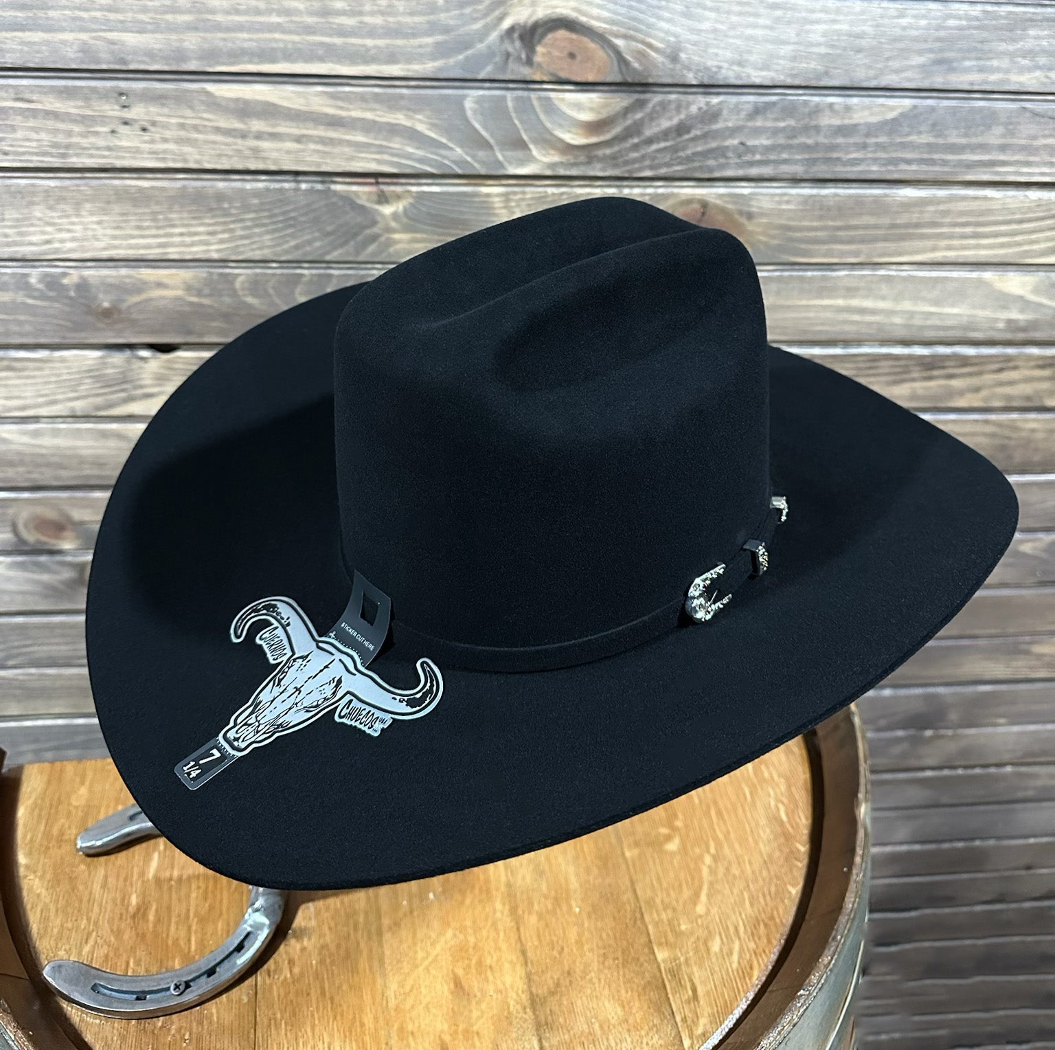 Cuernos Chuecos 1,000x King Ranch Beaver/Mink Fur Hat (Hat Carrier Included) - Black